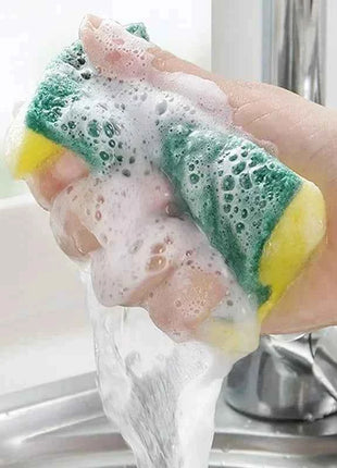 50/1Pcs Kitchen Dishwashing Sponge Soft Absorbent Clean Rub Pot Rust Scouring Pad Removing Kits Household Cleaning Brush Sponge