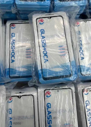 5 pezzi schermo frontale in vetro + OCA per Samsung Galaxy S25 S24 S23 S22 Plus S23fe A16 A06 A35 A55 A06s A26 A36 A24 A56LCD vetro esterno