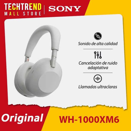 Orignial Sony WH-1000XM6 Wireless Noise Cancelling Headphone HD ⁤Noise Canceling Processor QN3 12 Mics 30hrs Battery Life