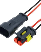 Set di connettori per cavi elettrici impermeabili sigillati a 2 pin con cavo automatico