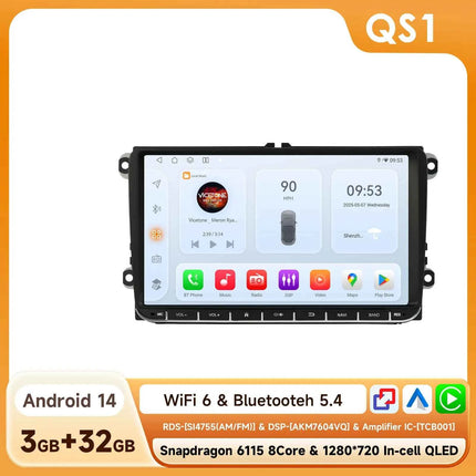 Hizpo 9inch CarPlay Android Auto Car Radio for VW Volkswagen Golf Passat B6 B7 Skoda Seat Octavia Polo Tiguan RDS DSP GPS BT 4G
