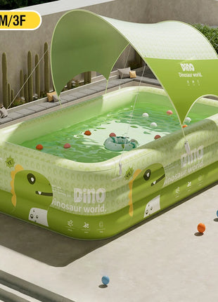 Piscina gonfiabile per bambini PVC Casa all'aperto Grande piscina familiare Piscine per bambini in plastica addensata Giochi d'acqua da giardino