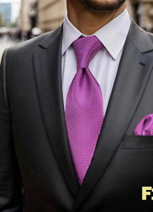 Set Cravatta e Fazzoletto Uomo Colorato 160cm - Accessori Matrimonio