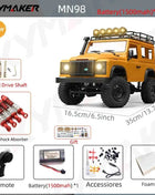 New MN99s MN98 1:12 MN Model RTR Version RC Car 2.4G 4WD RC Rock Crawler Defender Remote Control Car 1/12 RC Truck Cars Toys