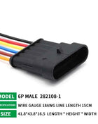 5/20/100sets HID Waterproof Connectors 1/2/3/4/5/6 Pin Car Electrical Wire Connector Plug Truck Harness with 15CM Wire Cable