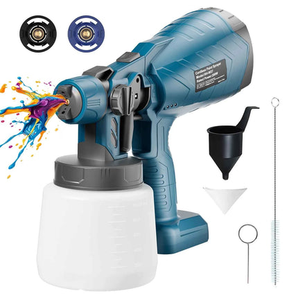 Cordless Paint Spray Gun For Makita For Dewalt For Milwaukee For Bosch 18V Battery Electric Rechargeable Sprayer Power Tool