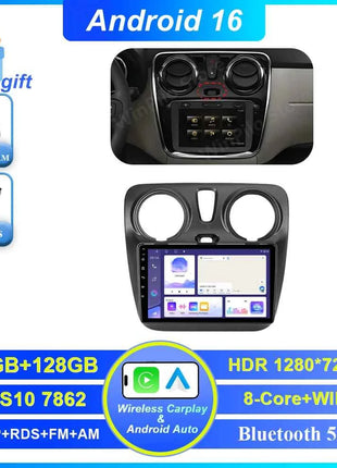Android 16 Car For Renault Dokker Lodgy Dacia 2012 - 2020 Auto Radio Multimedia Player Android Auto Carplay Navigation GPS Wifi