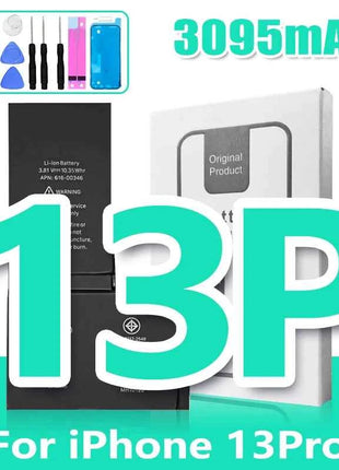 0 Cycle High Capacity Battery For iPhone 11 11Pro 12Pro 12 13 14 13Pro 14Pro Max Mini Phone Bateria + Free Tool Kit