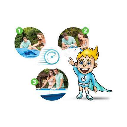 Piscina con supporto da giardino 366x76 cm Bestway 56706
