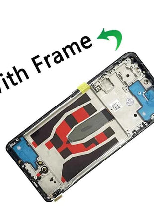 6.7“”AMOLED For Oppo Reno10 CPH2531 LCD Touch Screen Digitizer Reno 10 5G CPH2531 Display With Fingerprint Frame