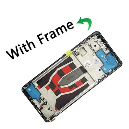 6.7“”AMOLED For Oppo Reno10 CPH2531 LCD Touch Screen Digitizer Reno 10 5G CPH2531 Display With Fingerprint Frame