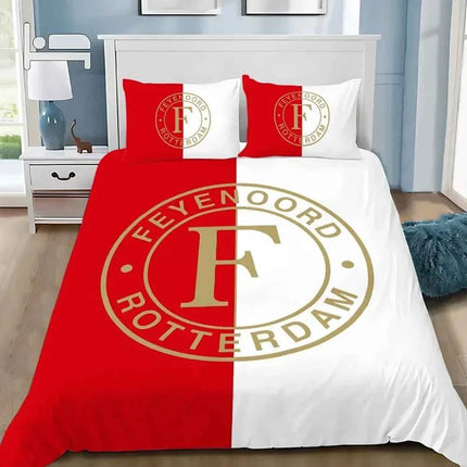 3D Print Hot Fc F-Feyenoords Bedding Set Bedroom Quilt Cover Set Single Double Size Duvet Cover Pillowcase for Adult Boys