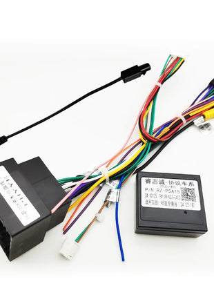 CAN Bus Decoder Wiring 56-pin, Android Adapter 16-pin with SWC Retention for Peugeot 208 308 2008 3008 Citroen C3 C4 C5 (17-23)