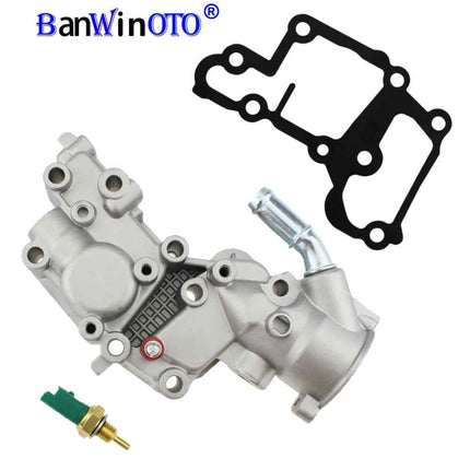 Alloggiamento del termostato uscita del liquido di raffreddamento flangia del collo dell'acqua adatta per Citroen BX C15 C3 Peugeot 1007 205 206 207 1336.Y8 9654775080 1336 Y8