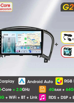 Srnubi Car Radio for Nissan Juke YF15 2010 - 2014 Carplay 4G Multimedia Video Player Navigation GPS WIFI Android Auto Autoradio
