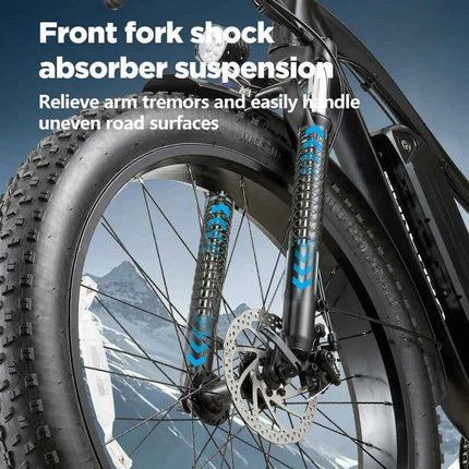 BURCHDA RX02 1000W 45KM/H 26 Inch Mountain Electric Bicycle 48V15AH Lithium Battery Fatbike Electric Bike For Adults Motorcycle
