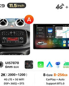 Junsun 8 Core Wireless CarPlay Android Auto Car Radio For Mercedes Benz Smart 453 Fortwo 2014-2020 4G WiFi GPS Navigation Stereo