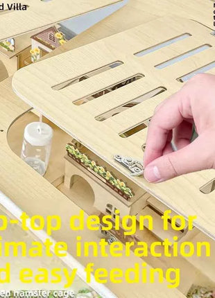 80cm Hamster Cage Large Spacious Habitat for Syrian Dwarf Hamsters Luxury Modular Acrylic Rodent Mansion Deluxe Pet Enclosure