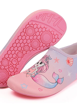 Scarpe da spiaggia per bambini Pantofole da interno per pavimenti morbidi per bambini Calzini da nuoto per lo snorkeling Pantofole per bambini antiscivolo per la casa a piedi nudi per ragazzi e ragazze