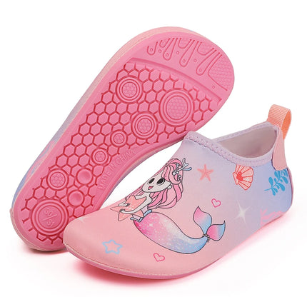 Scarpe da spiaggia per bambini Pantofole da interno per pavimenti morbidi per bambini Calzini da nuoto per lo snorkeling Pantofole per bambini antiscivolo per la casa a piedi nudi per ragazzi e ragazze