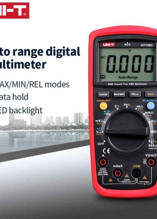 UNI-T UT139C UNIT Digital Multimeter Auto Range True RMS Meter Capacitor Tester Handheld 6000 Count Voltmeter Temperature