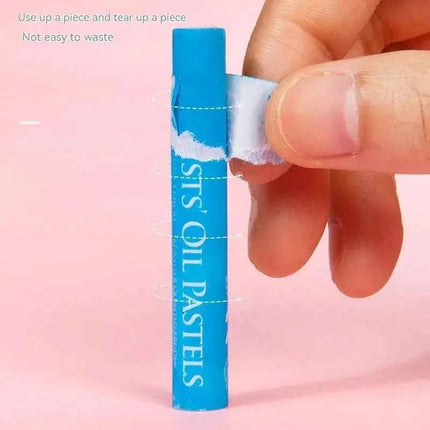Set Pastelli a Olio Morbidi 25/50 Colori per Bambini e Studenti d'Arte