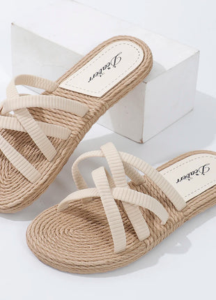 Women's fashion trend non-slip flat slippers with soft, lightweight sole