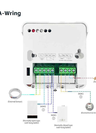 Tuya Smart Wifi Thermostat Wireless For Gas Boiler Room Thermostats Battery Operated Thermostat Wifi Smart  Alexa Google Home