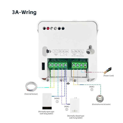 Tuya Smart Wifi Thermostat Wireless For Gas Boiler Room Thermostats Battery Operated Thermostat Wifi Smart  Alexa Google Home
