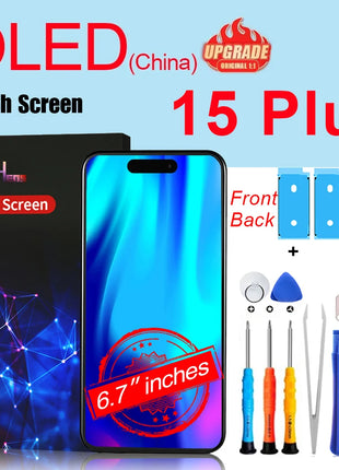 PINZHENG Schermo di alta qualità INCELL LCD OLED per iPhone 14 Pro 15 Plus 13 Pro Max Display per sostituzione iPhone con strumenti