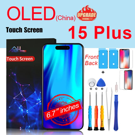 PINZHENG Schermo di alta qualità INCELL LCD OLED per iPhone 14 Pro 15 Plus 13 Pro Max Display per sostituzione iPhone con strumenti