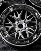 Cerchi in Fibra di Carbonio LSGZL 20 22 24 26 Pollici, Ruote Nere 5x114.3 5x120 5x130 per Auto Passeggeri, Compatibili con Bentley e McLaren