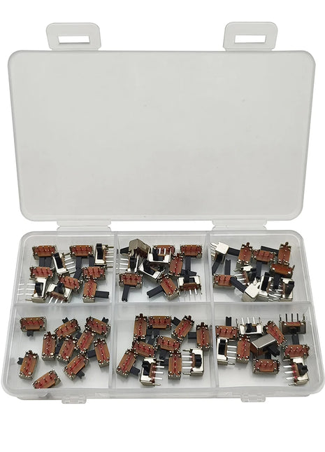 60 Pz/scatola 6 Formati SK12D07 Interruttori A Levetta 3Pin PCB 2 Posizione 1P2T SPDT Manopola Laterale Scorrevole In Miniatura SK12D07VG4