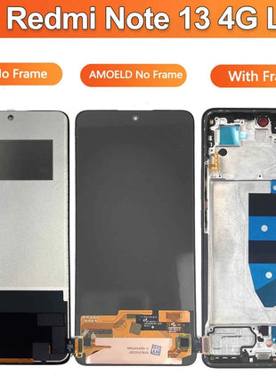 6.67 ''AMOLED Display Per Xiaomi Redmi Nota 13 4G Display LCD Touch Screen Digitizer Per Redmi Nota 13 4G Display LCD di Ricambio