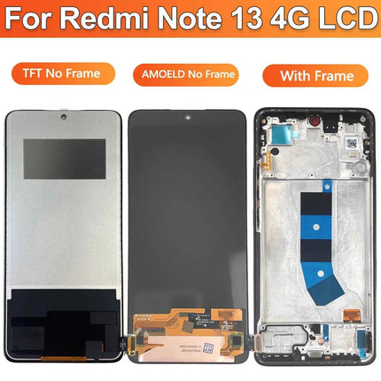 6.67 ''AMOLED Display Per Xiaomi Redmi Nota 13 4G Display LCD Touch Screen Digitizer Per Redmi Nota 13 4G Display LCD di Ricambio