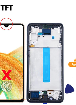 Display AMOLED per Samsung Galaxy A33 5G Display LCD Touch Screen Digitizer Assembly per Samsung A336 Display di ricambio