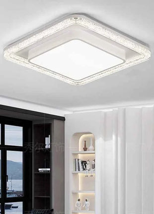 Luci del soggiorno telecomandate Lampada da soffitto moderna a LED in cristallo imitazione acrilico Decorazioni per la casa Illuminazione per camera da letto studio per bambini