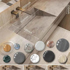 Seamless Stone Vanity Set, One-Piece Basin Bathroom Cabinet , SingleDouble Sink, Stain Resistant & Durable, Customizable