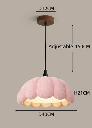 Lampadario AuroraRealm in Stile Wabi Sabi, Lampada a Sospensione a Forma di Zucca per Camera da Letto, Stanza dei Bambini e Sala da Pranzo