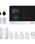 PGST set allarme sicurezza antifurto WiFi 4G Works with Tuya Smart Life impianto senza fili intelligente per abitazione negozio ufficio sensori movimento configurazione facile utilizzo immediato