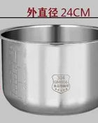 Pentola Interna Midea in Acciaio Inox 304 - 3L 4L 5L per Rice Cooker FS3010/70