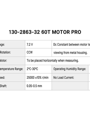INJORA 130 Brushed Motor 60T 80T with Stainless Steel Pinion for 1/24 RC Crawler FMS FCX24 Upgrade (INM12)