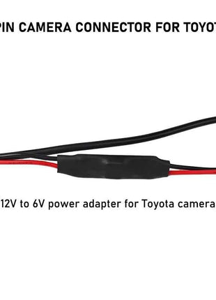 Cablaggio per Ingresso Telecamera Retromarcia a 4 Pin, Connettore RCA, per Schermo Originale Toyota Corolla, Camry, RAV4, Highlander, Prado