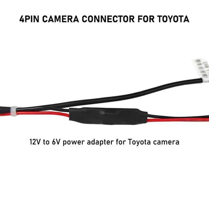 Cablaggio per Ingresso Telecamera Retromarcia a 4 Pin, Connettore RCA, per Schermo Originale Toyota Corolla, Camry, RAV4, Highlander, Prado