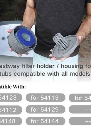 Sostituzione cartuccia filtro piscina 1/2/4 pezzi per filtro Bestway Flowclear formato VI SI Lay-Z-Spa - Miami Vegas Palm Spring