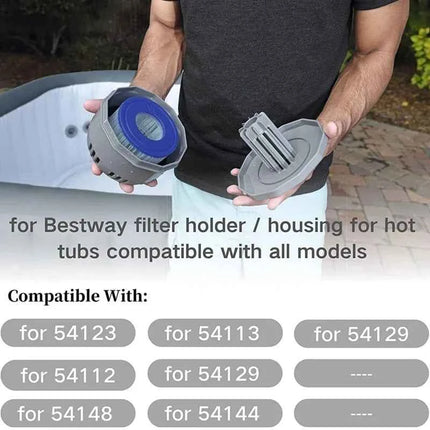 Sostituzione cartuccia filtro piscina 1/2/4 pezzi per filtro Bestway Flowclear formato VI SI Lay-Z-Spa - Miami Vegas Palm Spring