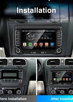 7" 2 Din HD Car Media Video RDS Airplay Car Radio CarPlay Android Auto Stereo Audio For Volkswagen/Seat/Skoda/Passat/Golf/Polo