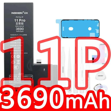 NOHON  High Capacity Phone Battery for iPhone 13 13Pro 12 Pro 11 X XR XS 12Mini 13PM 15Pro MAX 14 SE SE2 SE3 Replacement Bateria