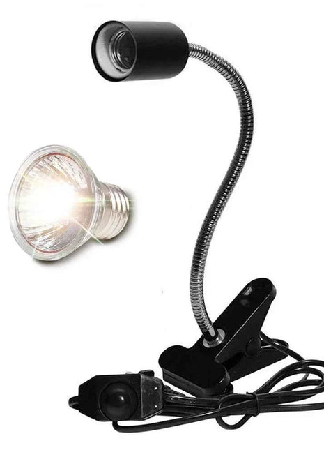 UVA+UVB 3.0 Reptile lamp Set with Clip-on Bulb Lamp Holder Turtle Basking UV Heating Lamp Kit Tortoises Light Lizards Lighting
