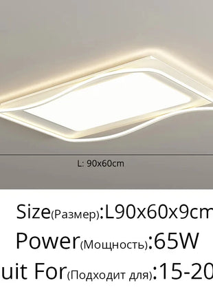 Lampada da camera da letto principale Lampada da soffitto moderna a LED nordica con attenuazione remota Luce da soggiorno Camera dei bambini Lampadario da pranzo per la casa